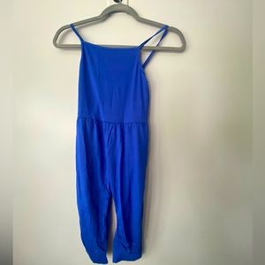 NEW kids blue romper size 6-7